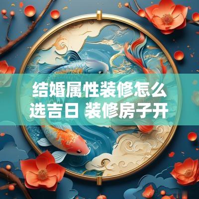 结婚属性装修怎么选吉日 装修房子开工吉日如何选