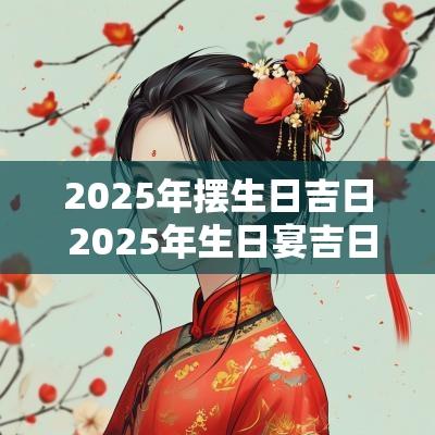 2025年摆生日吉日 2025年生日宴吉日查询