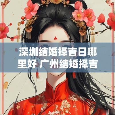 深圳结婚择吉日哪里好 广州结婚择吉日哪家好