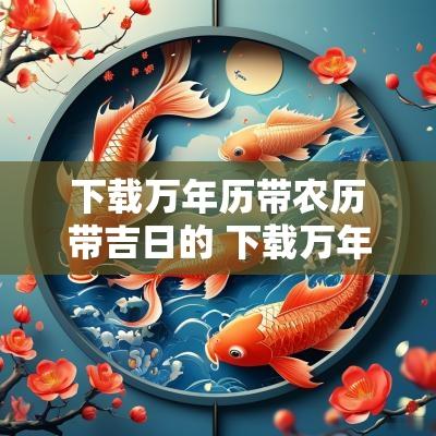 下载万年历带农历带吉日的 下载万年历加天气预报
