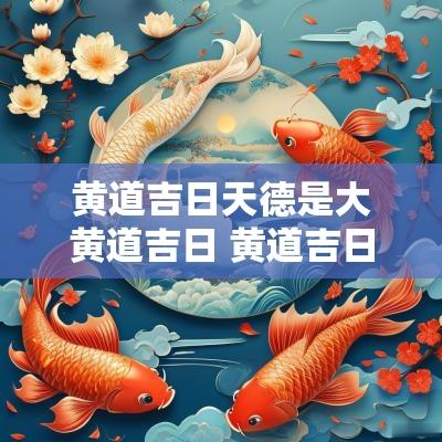 黄道吉日天德是大黄道吉日 黄道吉日吉日