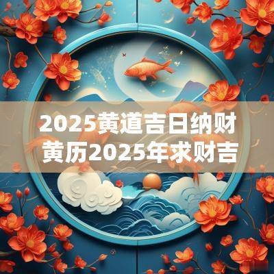 2025黄道吉日纳财 黄历2025年求财吉日