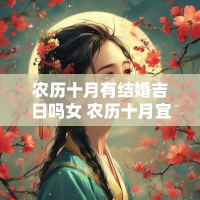 农历十月有结婚吉日吗女 农历十月宜结婚