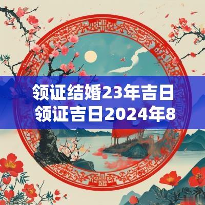 领证结婚23年吉日 领证吉日2025年8月20还是22