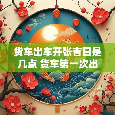 货车出车开张吉日是几点 货车第一次出车装货吉日