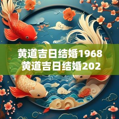 黄道吉日结婚1968 黄道吉日结婚2025年