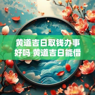 黄道吉日取钱办事好吗 黄道吉日能借钱吗