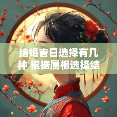 结婚吉日选择有几种 根据属相选择结婚吉日