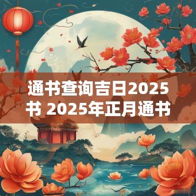 通书查询吉日2025书 2025年正月通书吉日