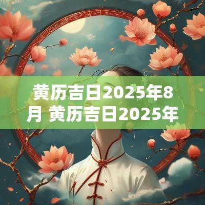黄历吉日2025年8月 黄历吉日2025年8月份