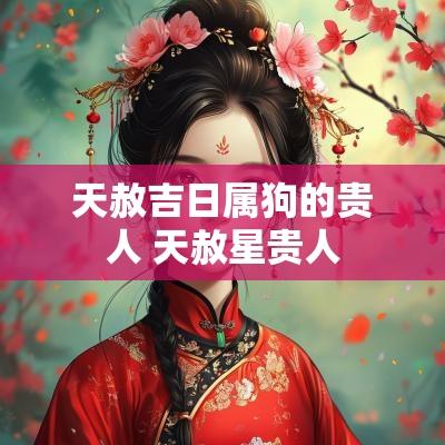 天赦吉日属狗的贵人 天赦星贵人