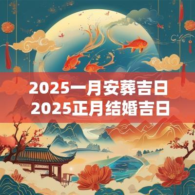2025一月安葬吉日 2025正月结婚吉日