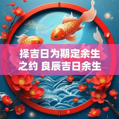 择吉日为期定余生之约 良辰吉日余生约定