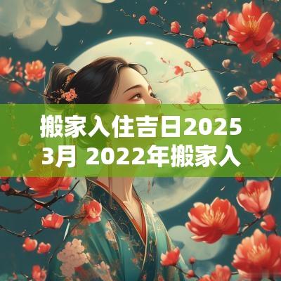 搬家入住吉日20253月 2025年搬家入住吉日