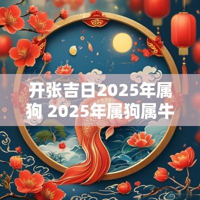 开张吉日2025年属狗 2025年属狗属牛结婚上等吉日