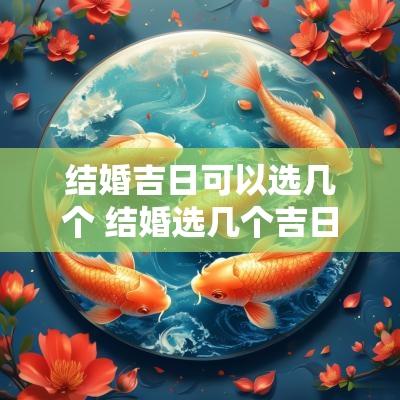 结婚吉日可以选几个 结婚选几个吉日给女方