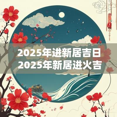 2025年进新居吉日 2025年新居进火吉日