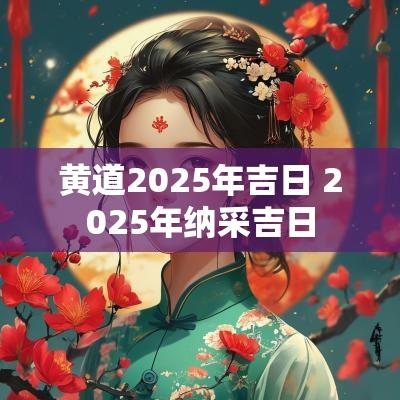 黄道2025年吉日 2025年纳采吉日