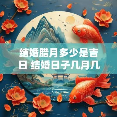 结婚腊月多少是吉日 结婚日子几月几日最好