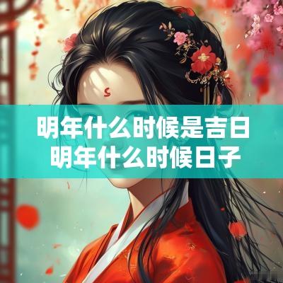 明年什么时候是吉日 明年什么时候日子适合结婚