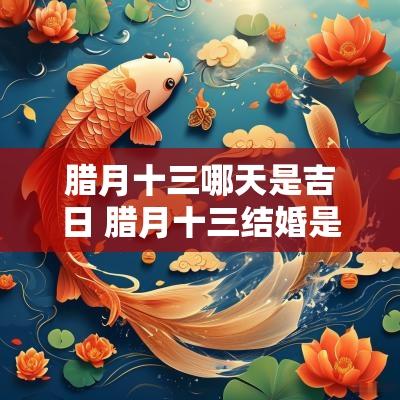 腊月十三哪天是吉日 腊月十三结婚是吉日吗