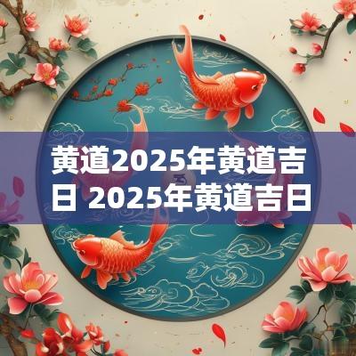 黄道2025年黄道吉日 2025年黄道吉日一览表