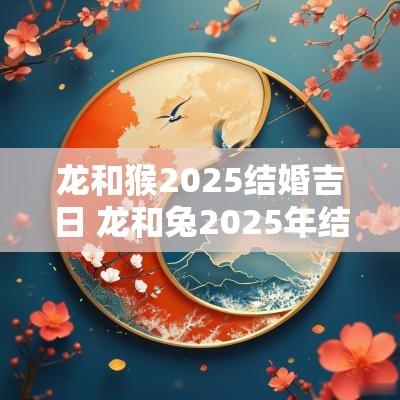龙和猴2025结婚吉日 龙和兔2025年结婚日子