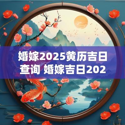 婚嫁2025黄历吉日查询 婚嫁吉日2025年查询表