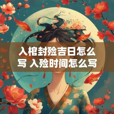 入棺封殓吉日怎么写 入殓时间怎么写