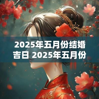 2025年五月份结婚吉日 2025年五月份结婚吉日查询表