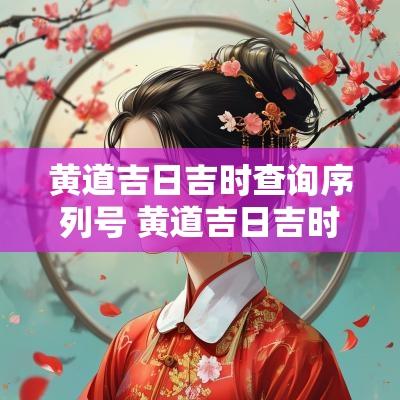 黄道吉日吉时查询序列号 黄道吉日吉时查询202510月