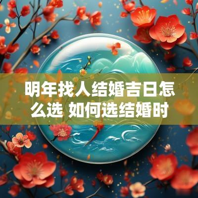 明年找人结婚吉日怎么选 如何选结婚时辰吉日男方