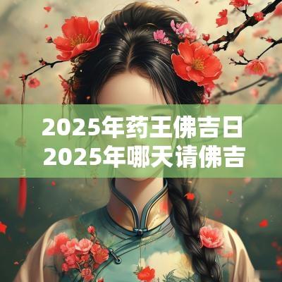2025年药王佛吉日 2025年哪天请佛吉日