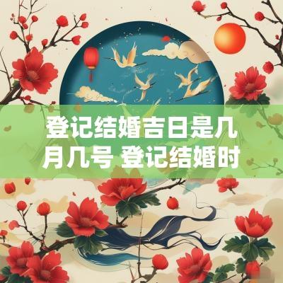 登记结婚吉日是几月几号 登记结婚时间男女