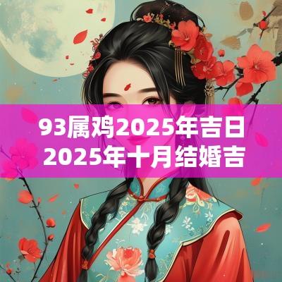 93属鸡2025年吉日 2025年十月结婚吉日