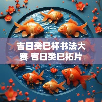 吉日癸巳杯书法大赛 吉日癸巳拓片