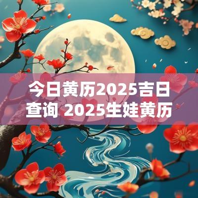 今日黄历2025吉日查询 2025生娃黄历吉日查询