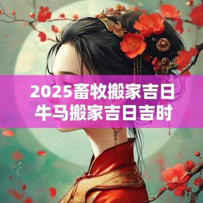 2025畜牧搬家吉日 牛马搬家吉日吉时查询