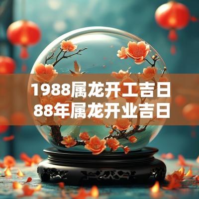 1988属龙开工吉日 88年属龙开业吉日 1988属龙开工吉日 88年属龙开业吉日