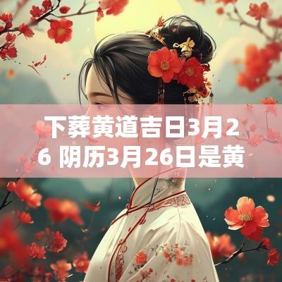 下葬黄道吉日3月26 阴历3月26日是黄道吉日吗