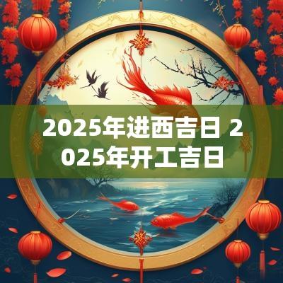 2025年进西吉日 2025年开工吉日