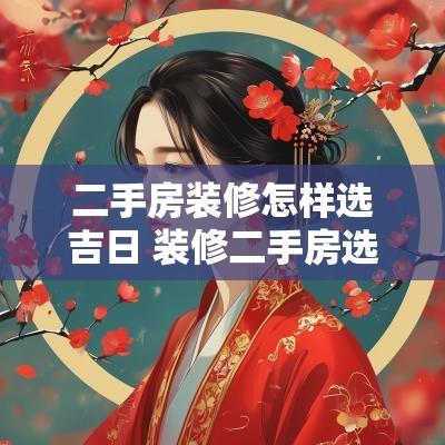 二手房装修怎样选吉日 装修二手房选吉日搬家