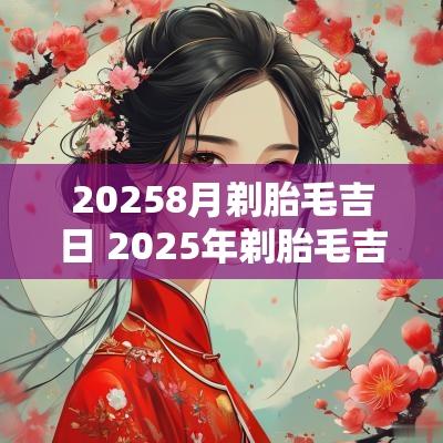 20258月剃胎毛吉日 2025年剃胎毛吉日查询