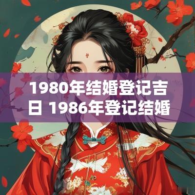 1980年结婚登记吉日 1986年登记结婚吉日