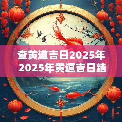 查黄道吉日2025年 2025年黄道吉日结婚