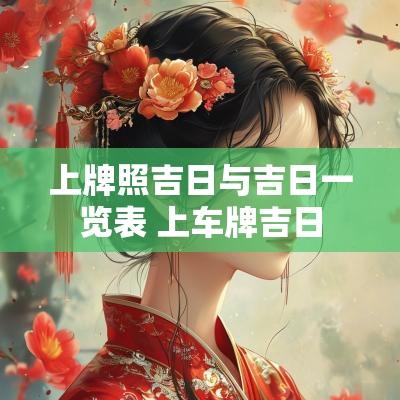 上牌照吉日与吉日一览表 上车牌吉日