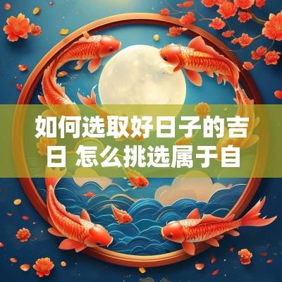 如何选取好日子的吉日 怎么挑选属于自己的吉日