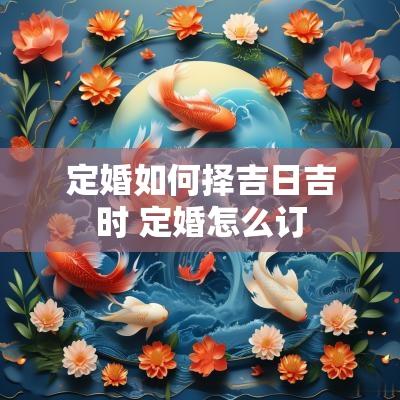 定婚如何择吉日吉时 定婚怎么订