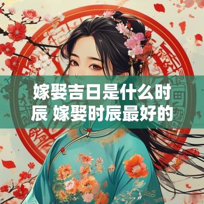嫁娶吉日是什么时辰 嫁娶时辰最好的时候