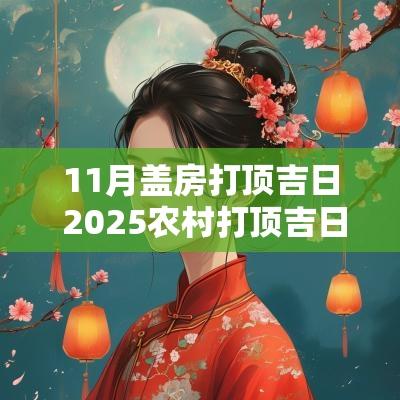 11月盖房打顶吉日 2025农村打顶吉日